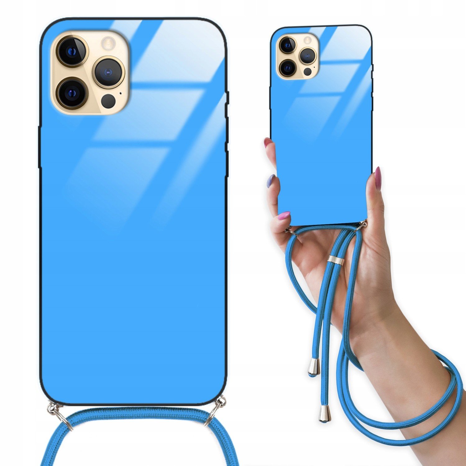 CrossGLAM Blue pro Iphone 12 Pro Max Šňůrka