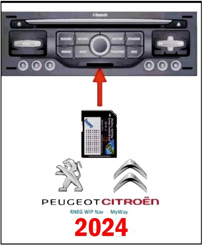 Rneg Karta Citroen 2024 Citroen C8 C5 C4 C3 Berlingo Jumpy Picasso