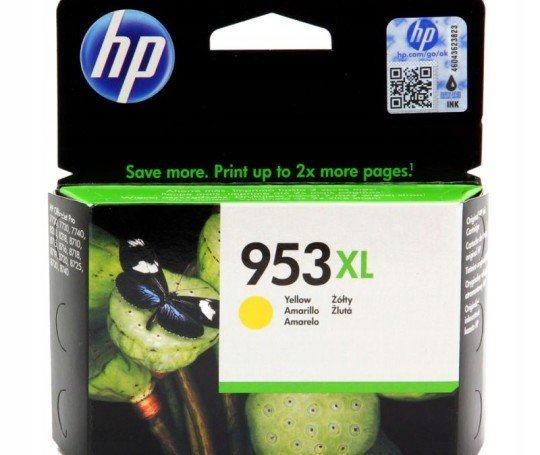 Inkoust pro Hp, 953XL, F6U18AE, yellow (žlutá)
