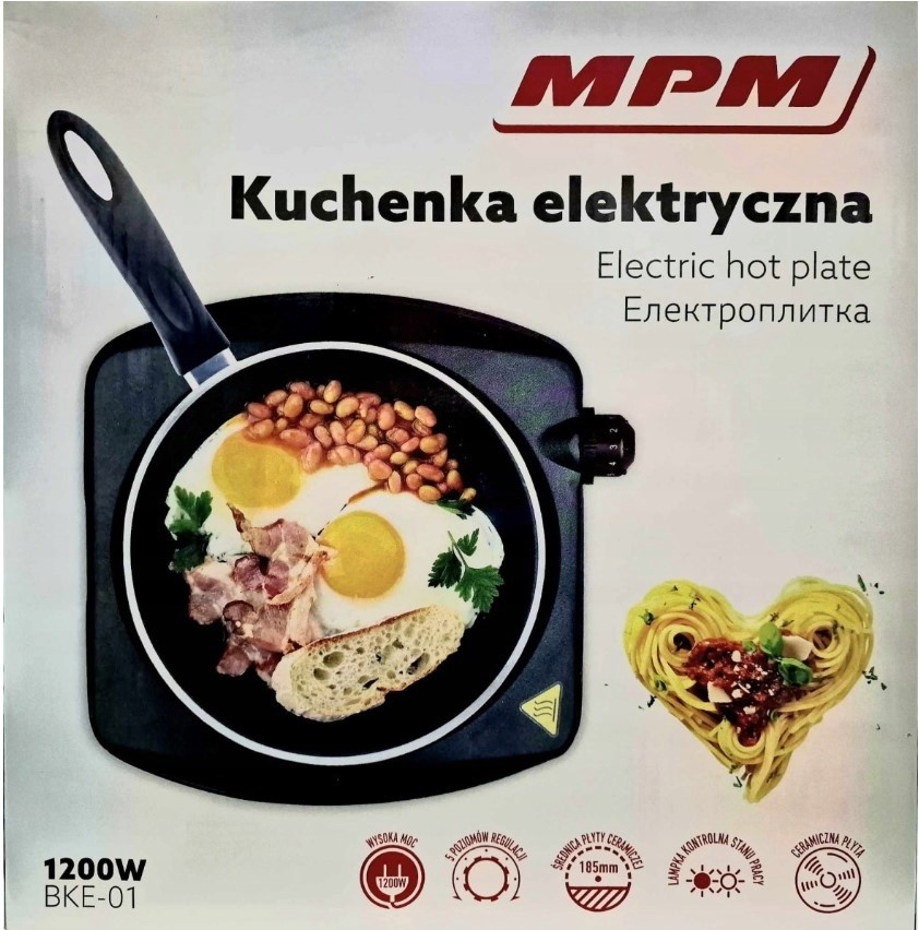 Elektrický vařič přenosný keramický Mpm BKE-01