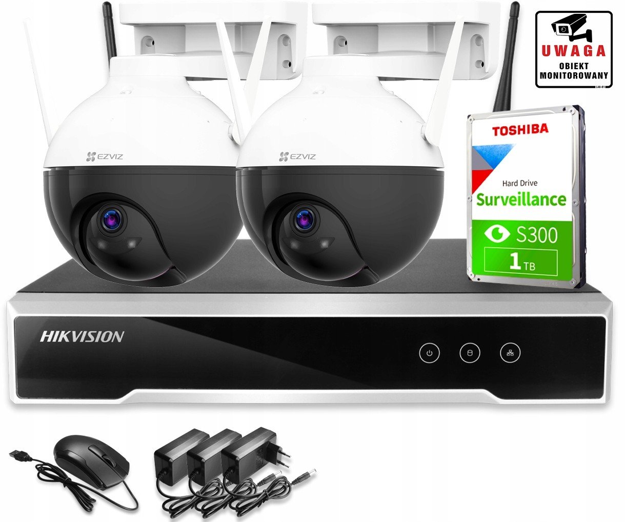 Bezdrátové monitorování Hikvision Ezviz C8T WiFi