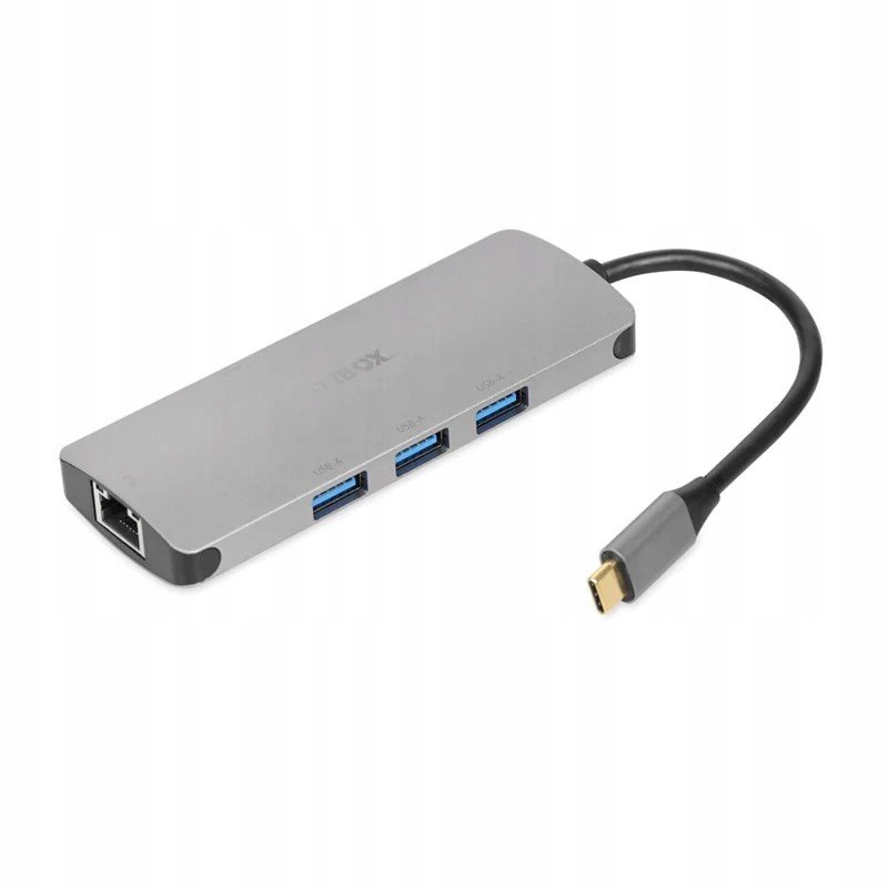 Usb dokovací stanice iBOX IUH3RJ4K RJ45 Hdmi