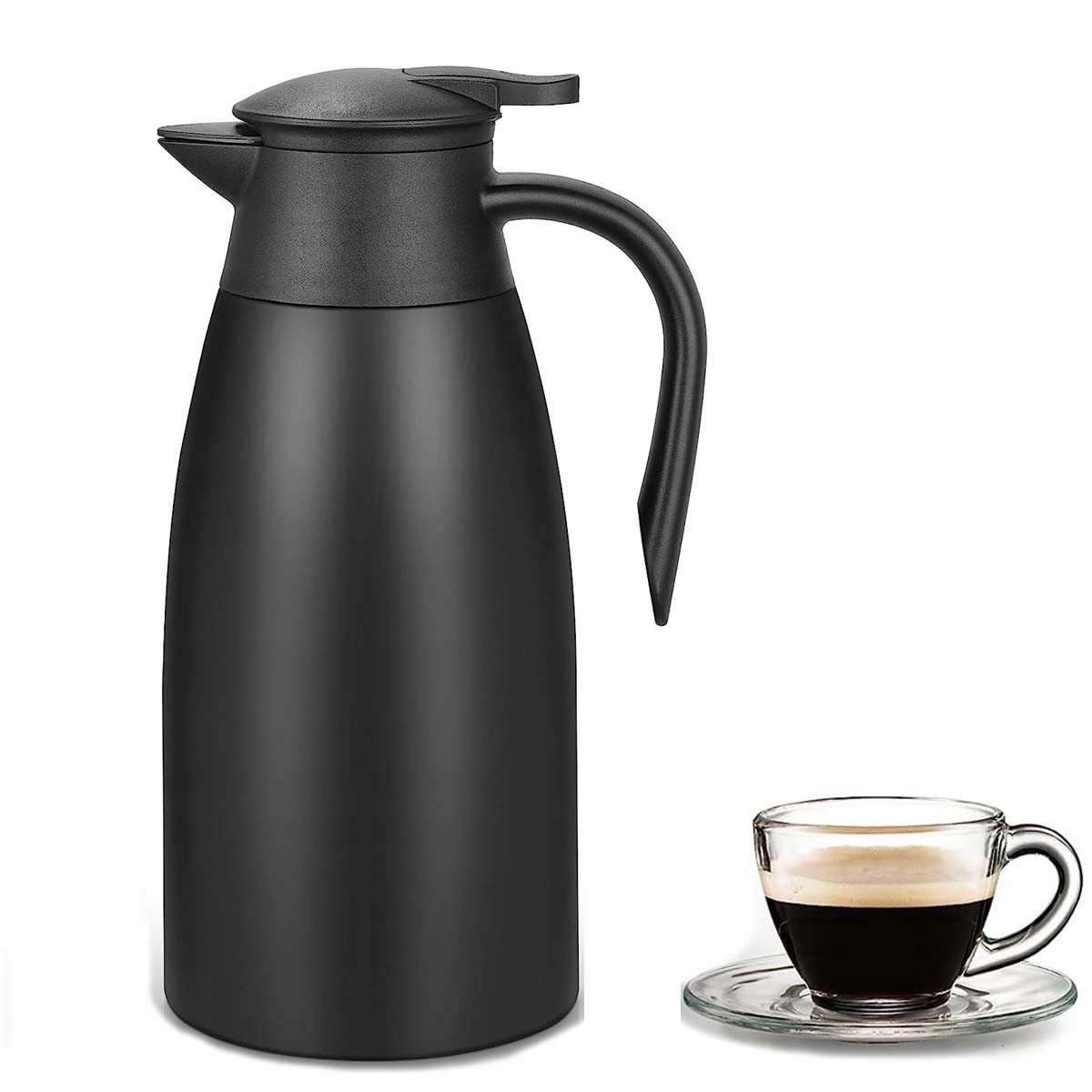 Izolovaná termo konvice na kávu, karafa na kávu z nerezové oceli
