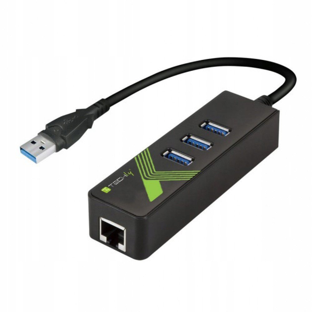 Techly Idata USB-ETGIGA-3U2 U a rozbočovače