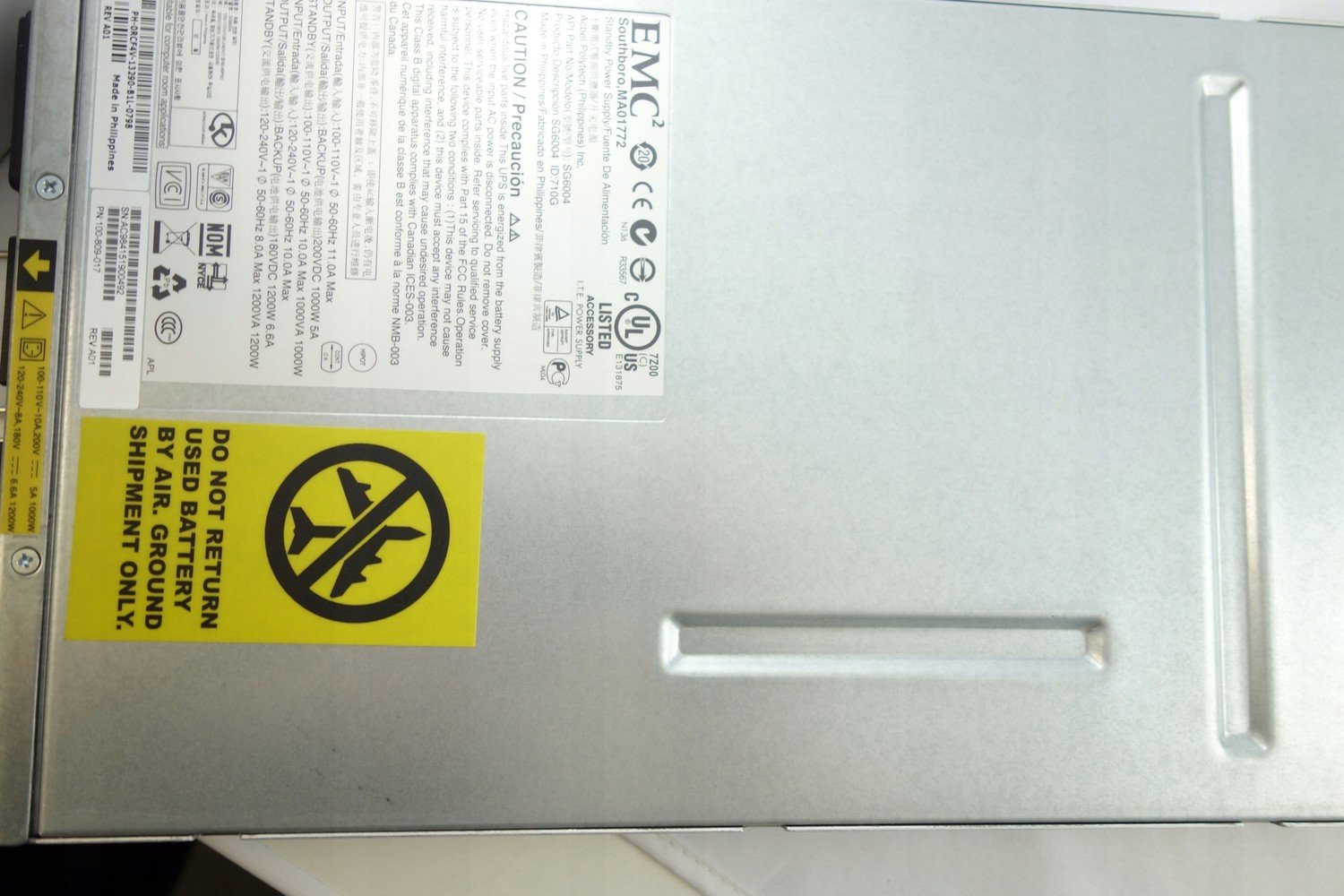 Záložní Zdroj Emc MA01772 1000W RCF4V