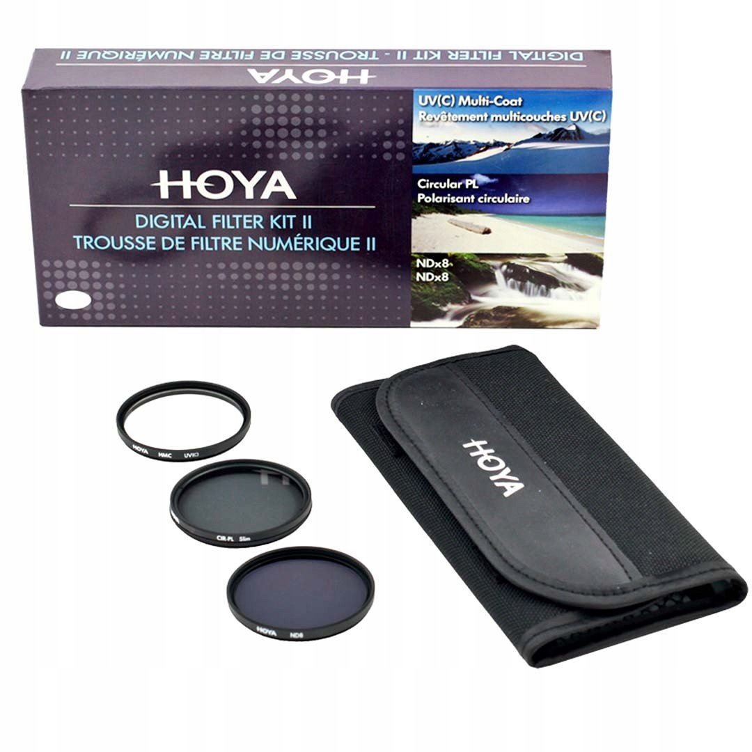 Sada filtrů Hoya 77mm Uv(c) Cpl NDx8 pouzdro