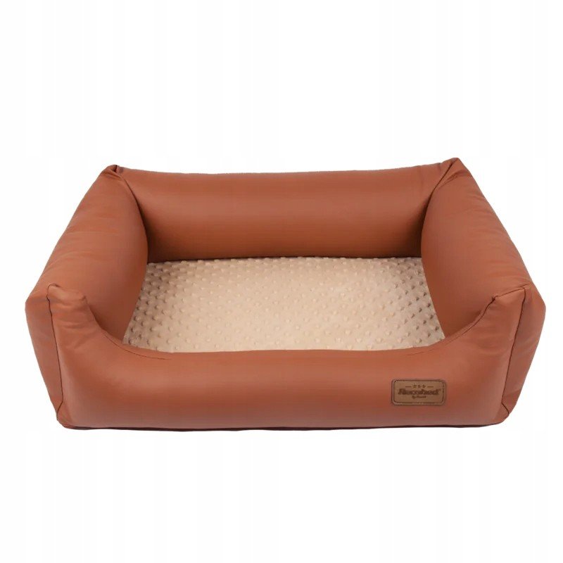 Pohovka Lincoln ekokůže hnědábéžová