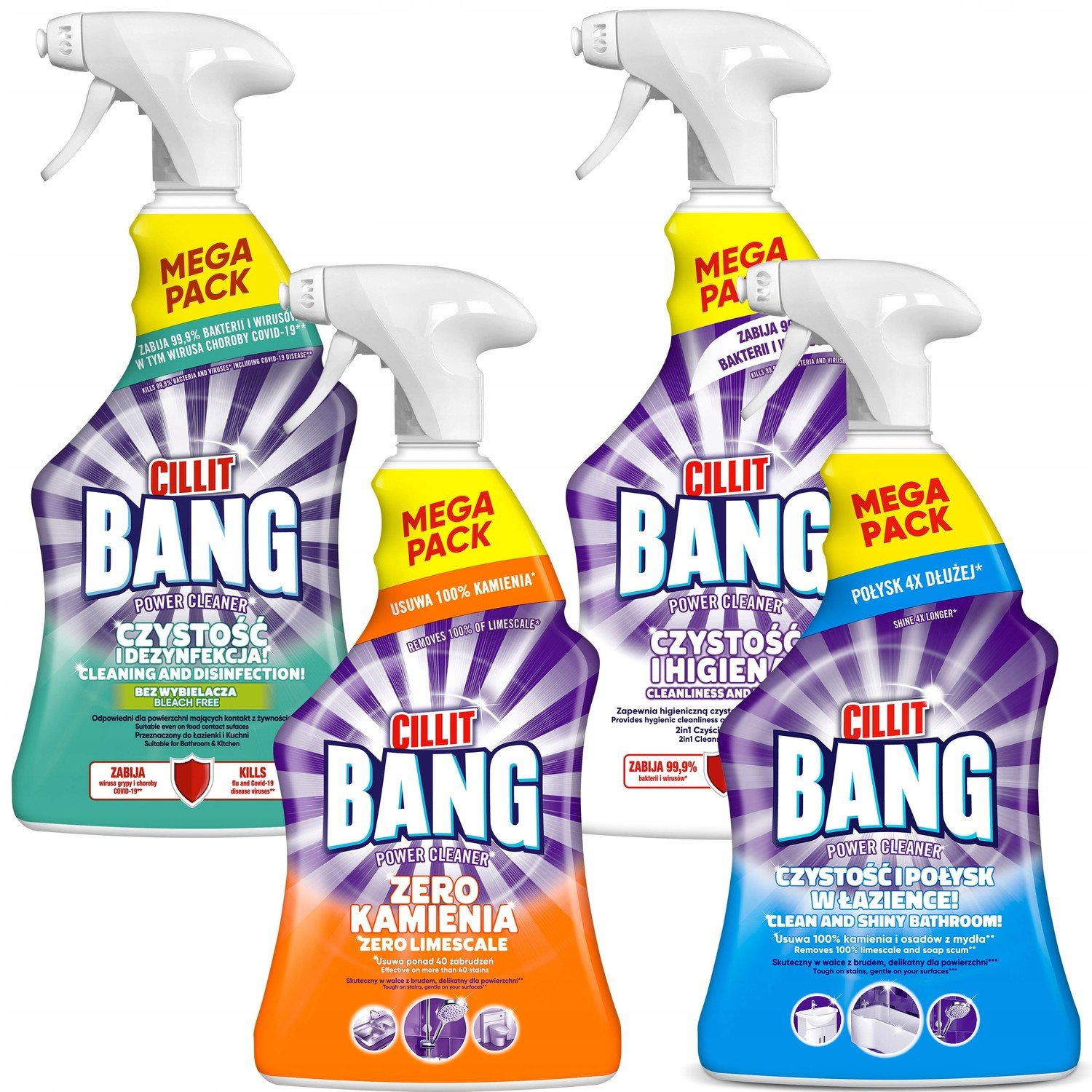 Cillit Bang Power Cleaner Set 900ml MIX x4