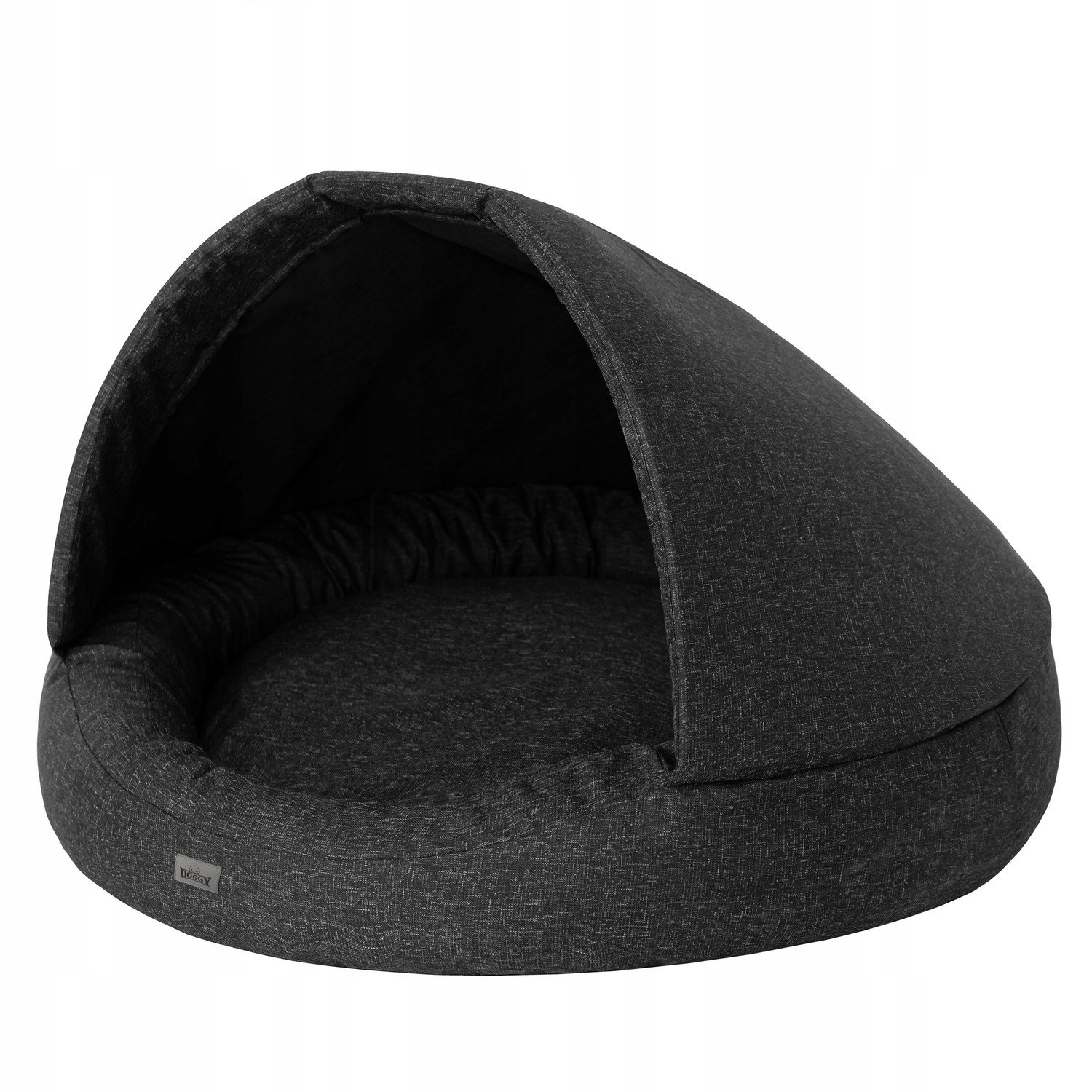 pelíšek domeček ohrádka psí bouda Pohovka stříškou Kulatá ø100 cm Černá