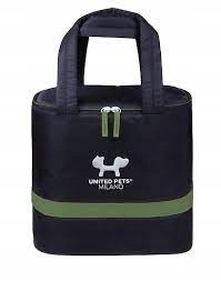 United Pets Milano Cestovní taška pro zvířata Travel Černá Zelená