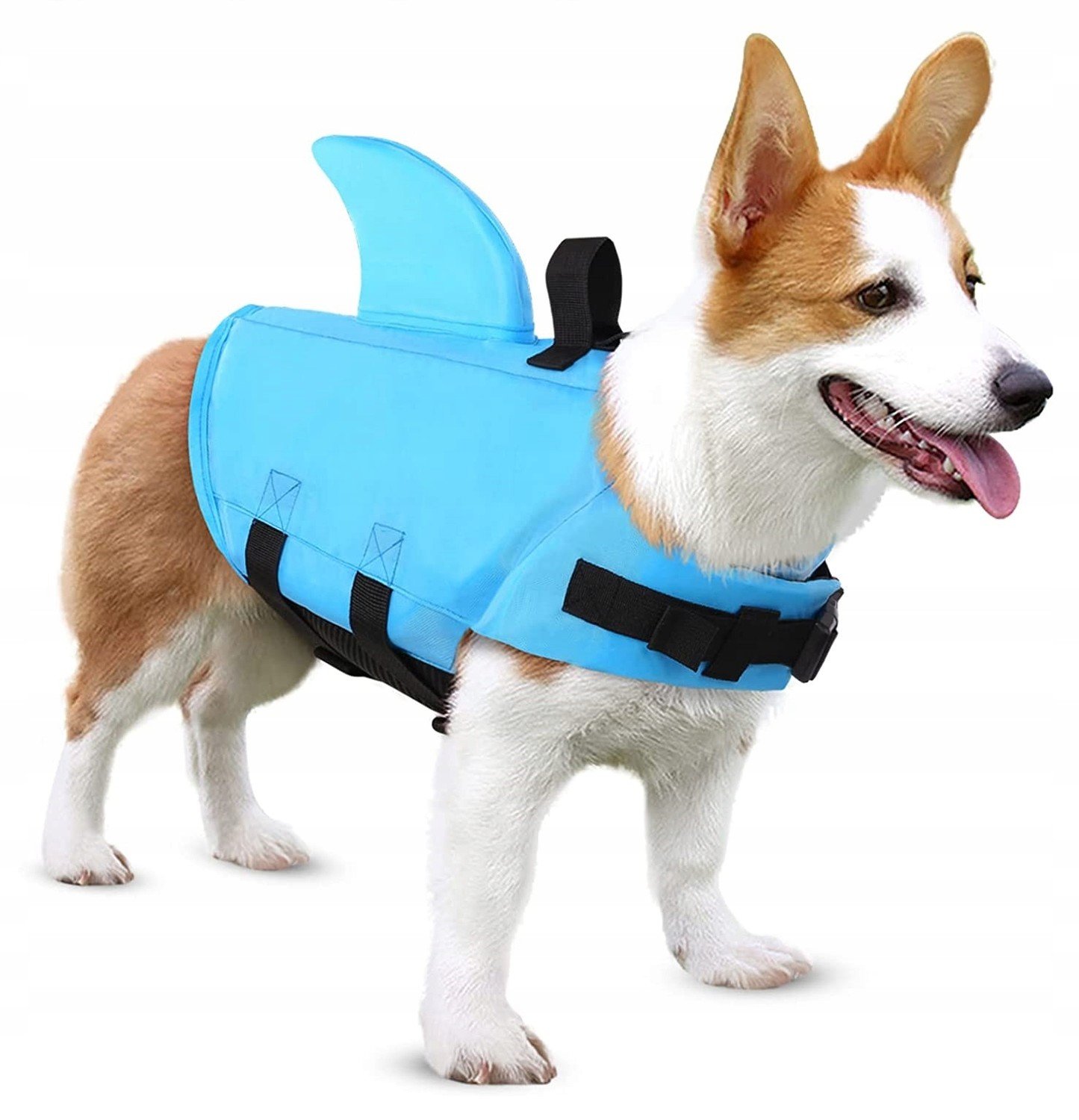 Kapok Záchranná Vesta Pro Psa Do Vody Žralok S Plaveckým Oblečením