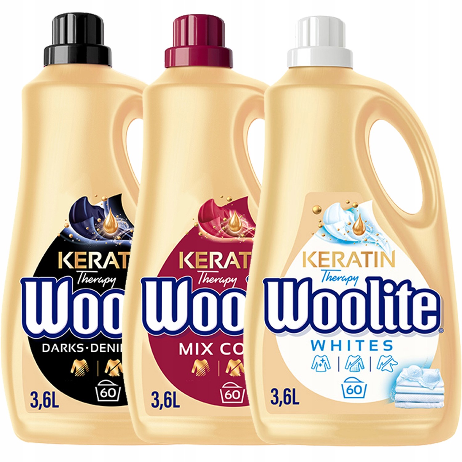 Woolite Care Dark Color Tekutý prací prostředek 3x3,6l
