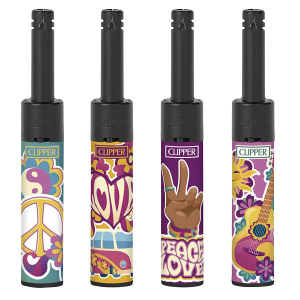 Zapalovač Clipper Minitube Hippie Love 4