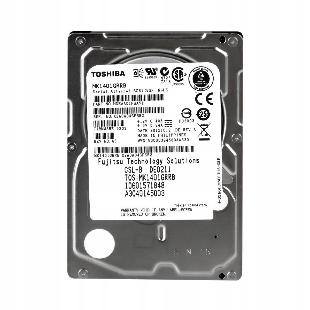 Fujitsu A3C40145003 146GB 15K 32MB SAS-2 2,5'' MK1401GRRB