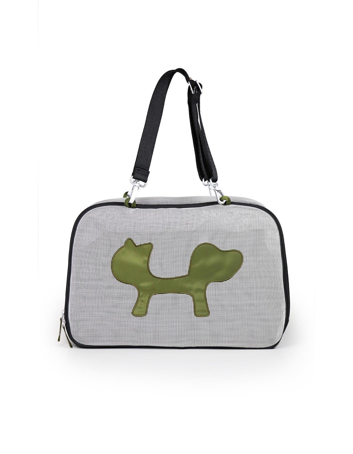 United Pets Milano Eco Taška Přepravka pro psa Černá Zelená