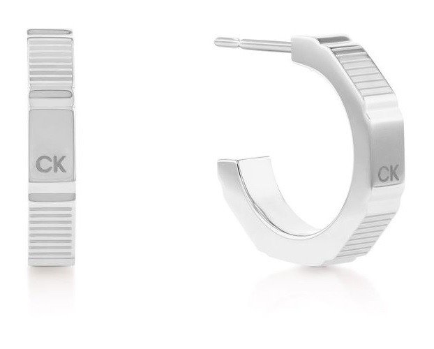 Calvin Klein Stylové kruhové náušnice z oceli Essential 35000518