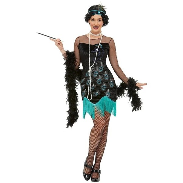 Kostým na party dámský 20. léta Peacock Flapper vel.L