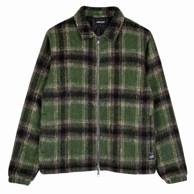 bunda SANTA CRUZ - Hideout Jacket Green Check (GREEN CHECK)
