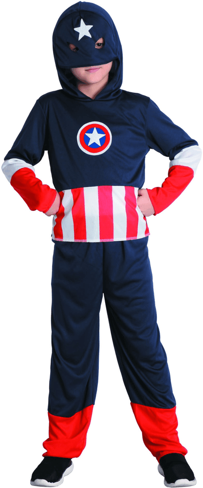 MaDe Šaty na karneval - Captain Amerika 120 - 130