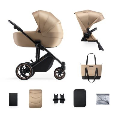 Kinderkraft kombinovaný kočárek PRIME 2 2v1 2023 Sand rose Beige