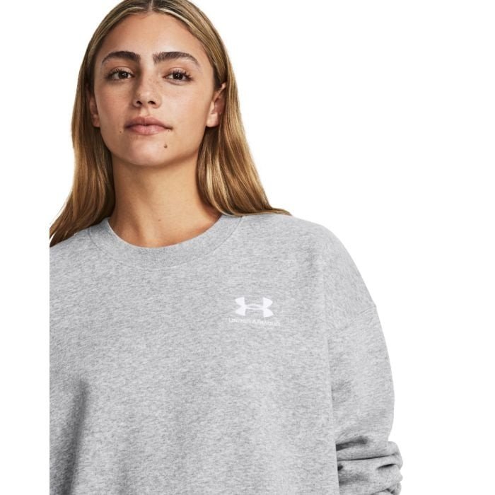 Women‘s Hoodie Essential Fleece OS Crew Grey XL - Under Armour