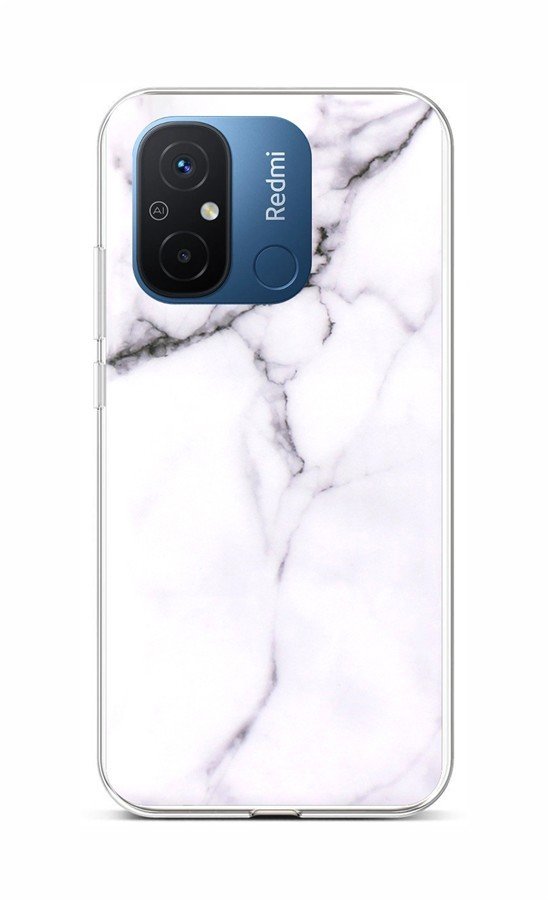 Kryt TopQ Xiaomi Redmi 12C Mramor bílý 106715