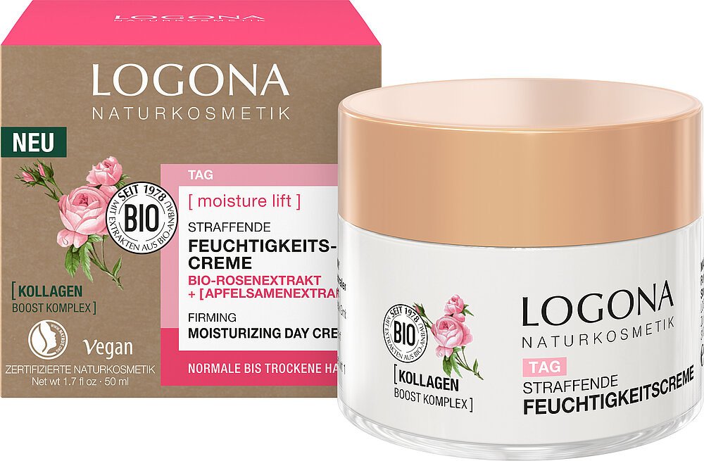 Logona Vyhlazující denní krém BIO damaská růže 50ml