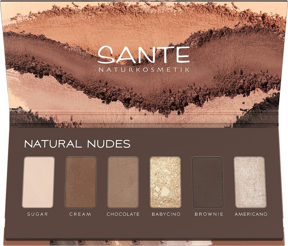 Sante Minerální oční stíny Palette NATURAL NUDES 6g
