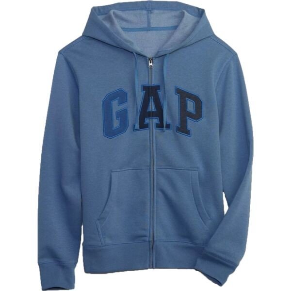 GAP FULLZIP LOGO Pánská mikina, modrá, velikost L