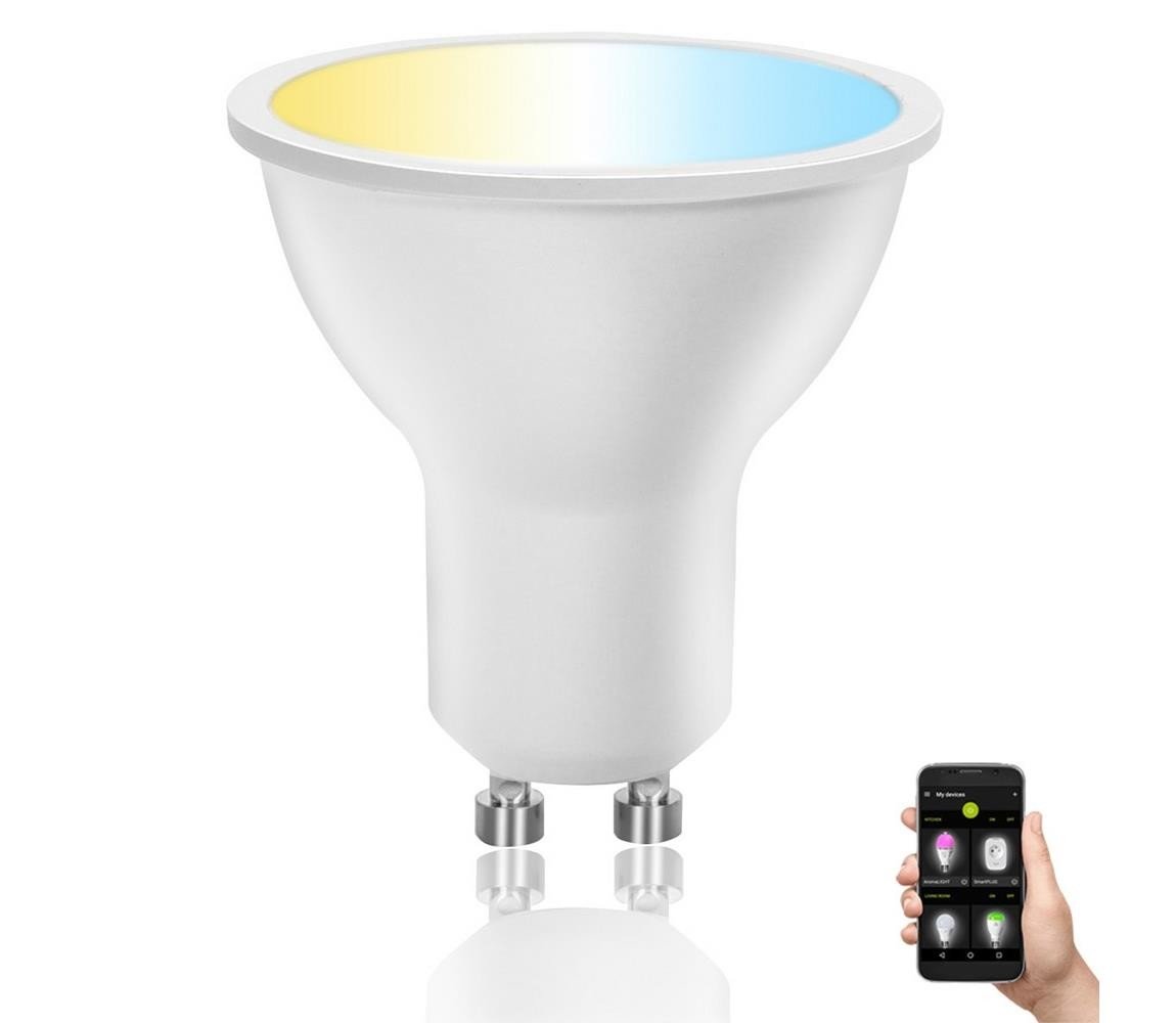 B.V. LED Stmívatelná žárovka GU10/6W/230V 2700-6500K Wi-Fi -