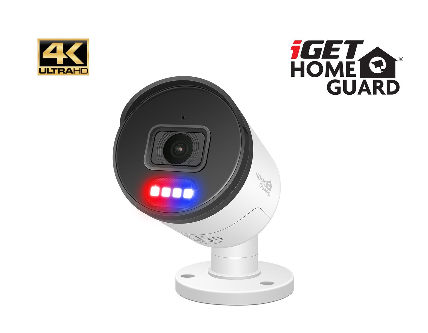 iGET HGNHK938CAM - UltraHD 4K PoE IP kamera, SMART detekce, IP66, zvuk, noční přísvit 40m, ONVIF 2.6