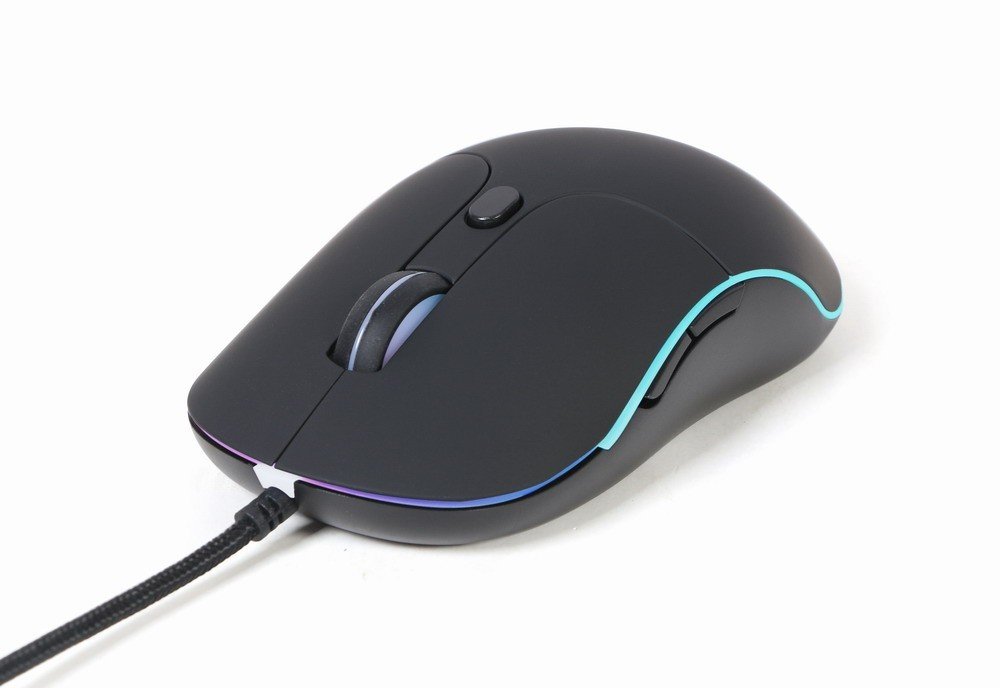 Gembird MUS-UL-02/Ergonomická/Optická/Pro praváky/Drátová USB/Černá
