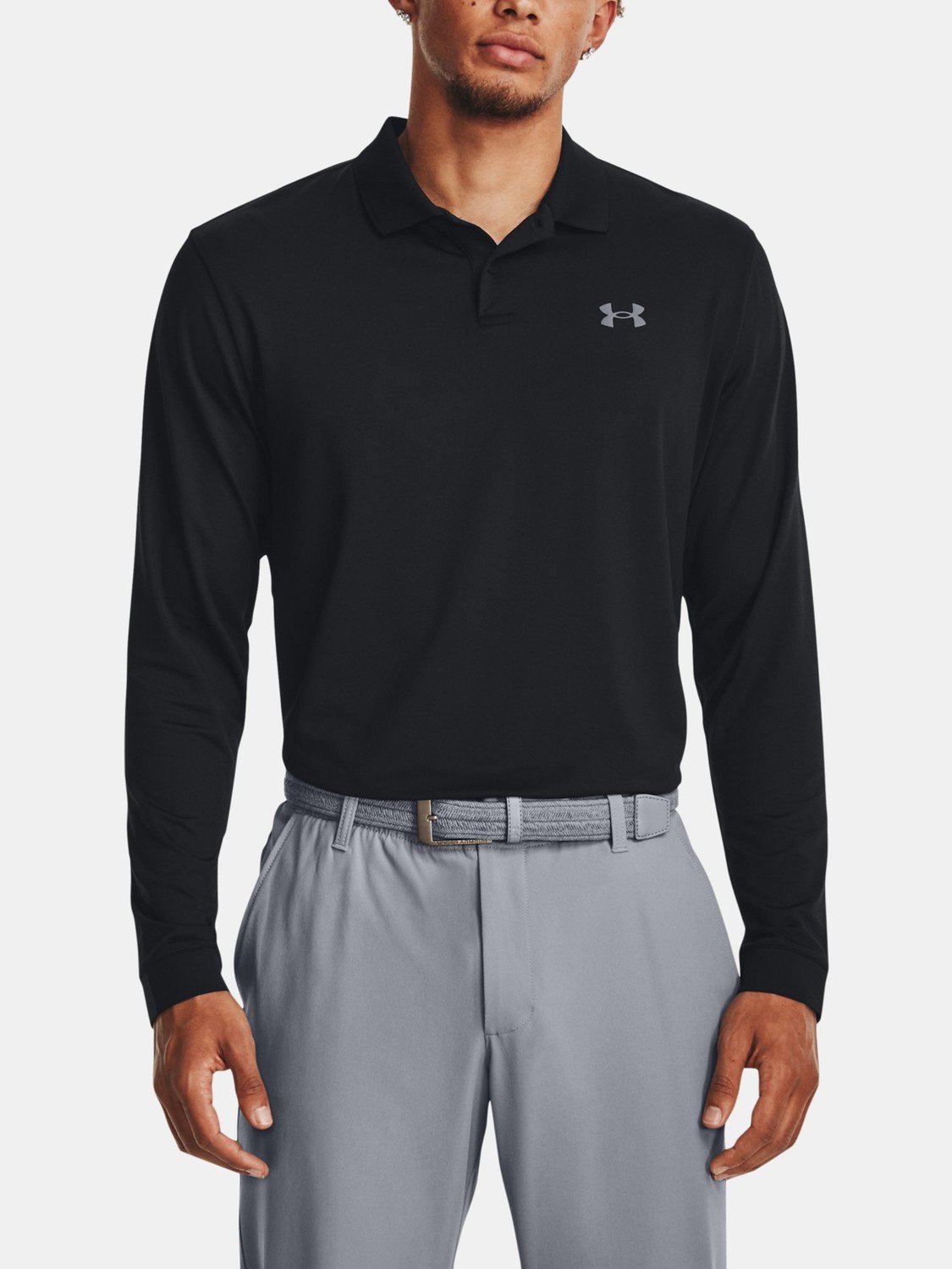 Under Armour Tričko UA Performance 3.0 LS Polo-BLK - Pánské