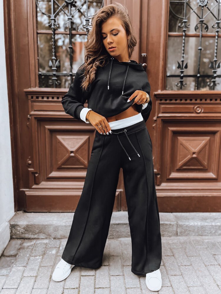 Dámský set širokých kalhot GALAXY GLOW černé Dstreet