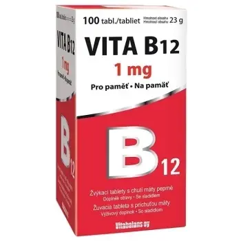 Vita B12 1mg žvýkací Tbl.100+30