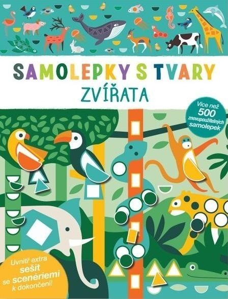 Zvířata - samolepky s tvary