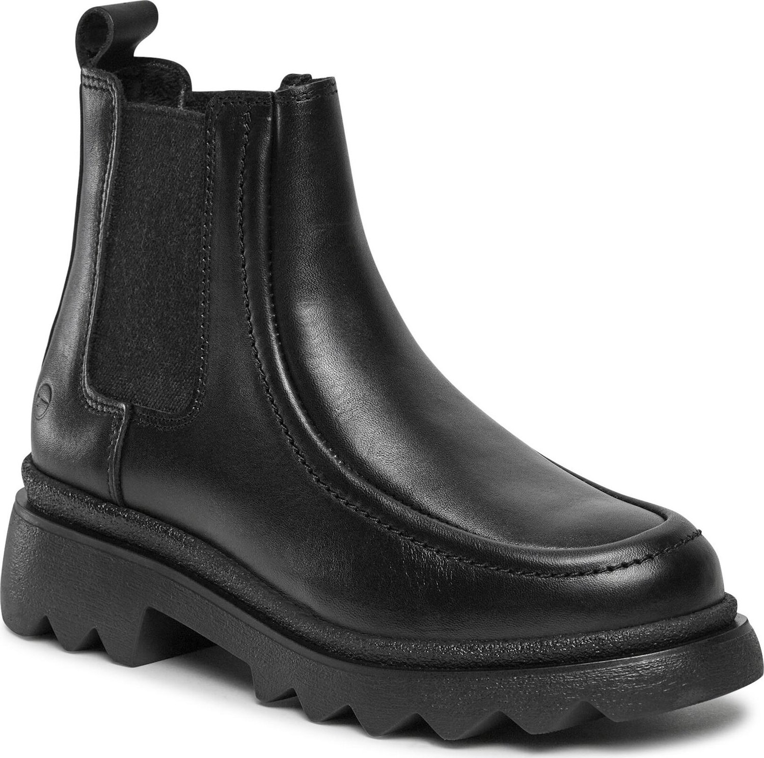 Kotníková obuv s elastickým prvkem Tamaris 1-25840-41 Black Leather 003