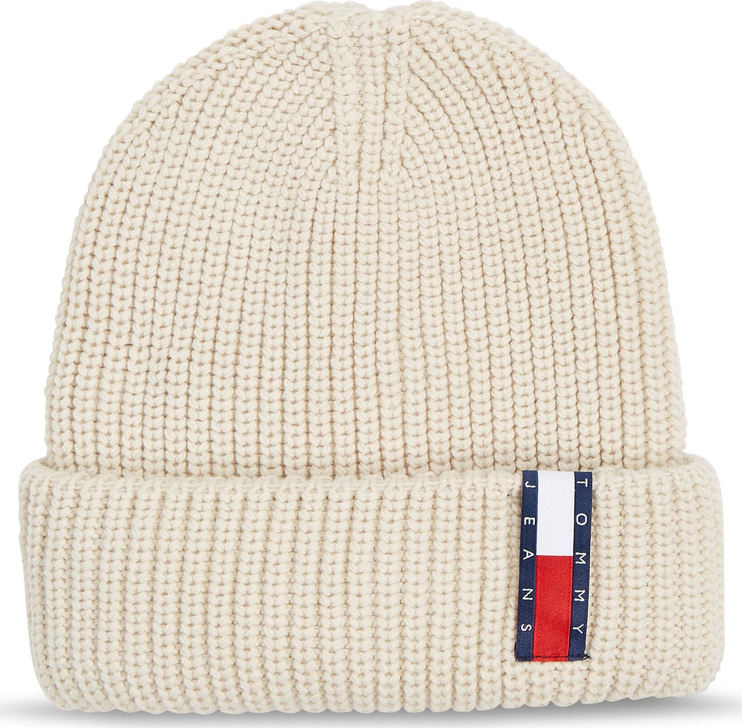 Čepice Tommy Jeans Im Tju Unisex Beanie AU0AU01808 Bleached Stone AEV