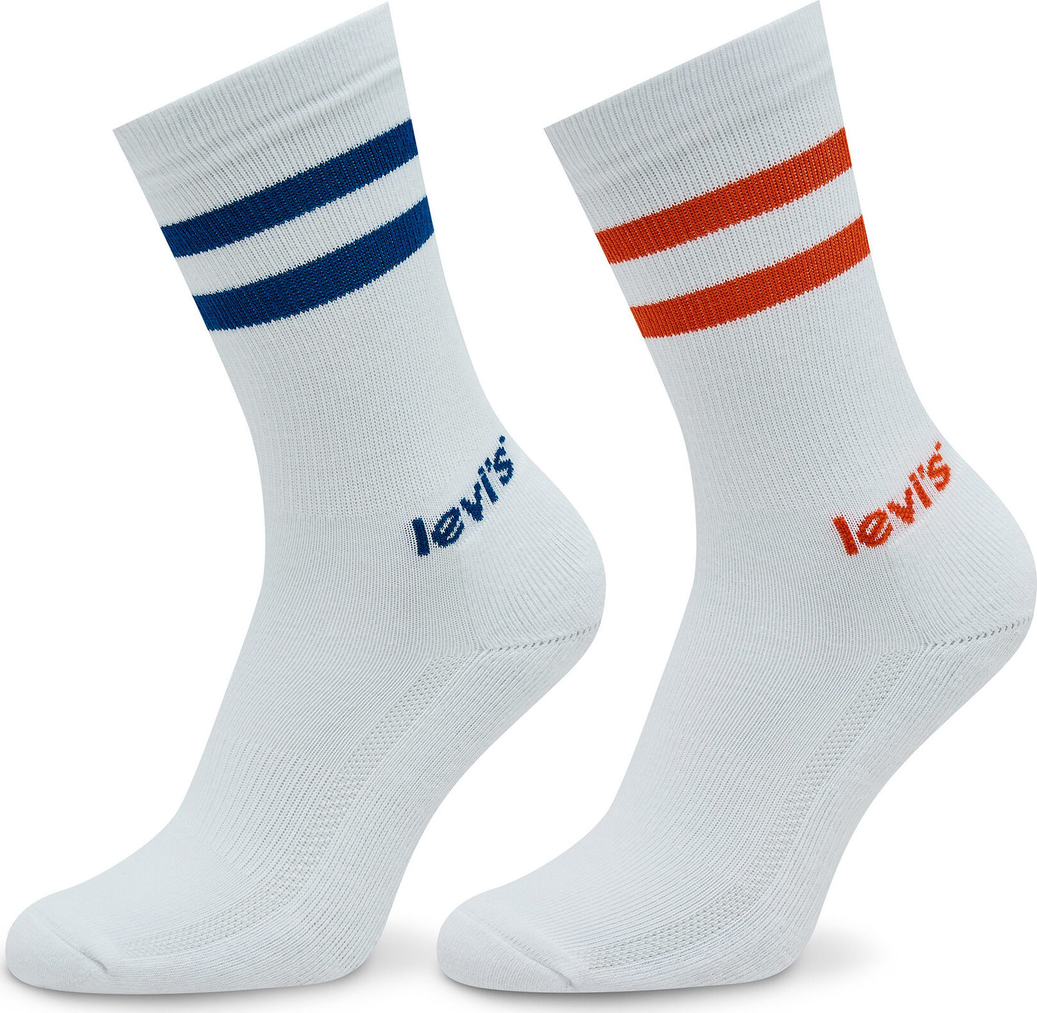 Sada 2 párů dámských vysokých ponožek Levi's® 701224686 Red/Blue