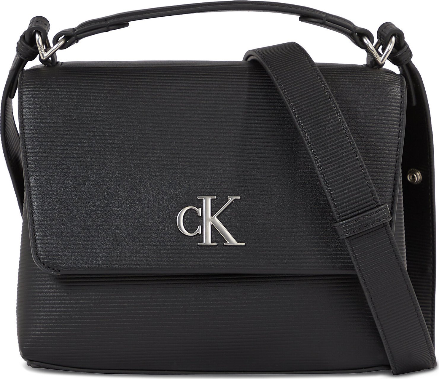 Kabelka Calvin Klein Jeans Minimal Monogram Top Handle22 T K60K611214 Black BDS