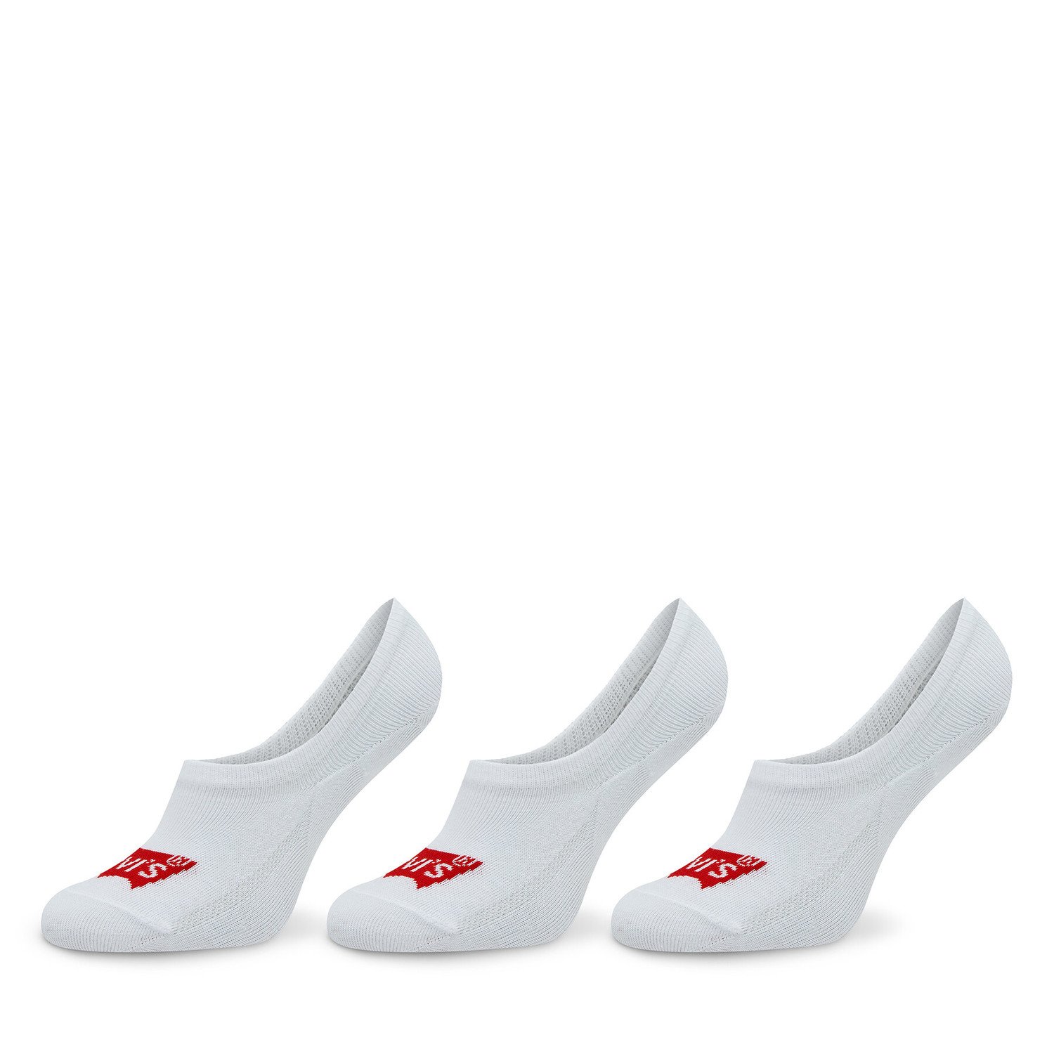 Sada 3 párů dámských ponožek Levi's® 701224671 White
