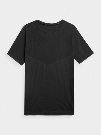 4F Pánské běžecké tričko deep black XXL/3XL