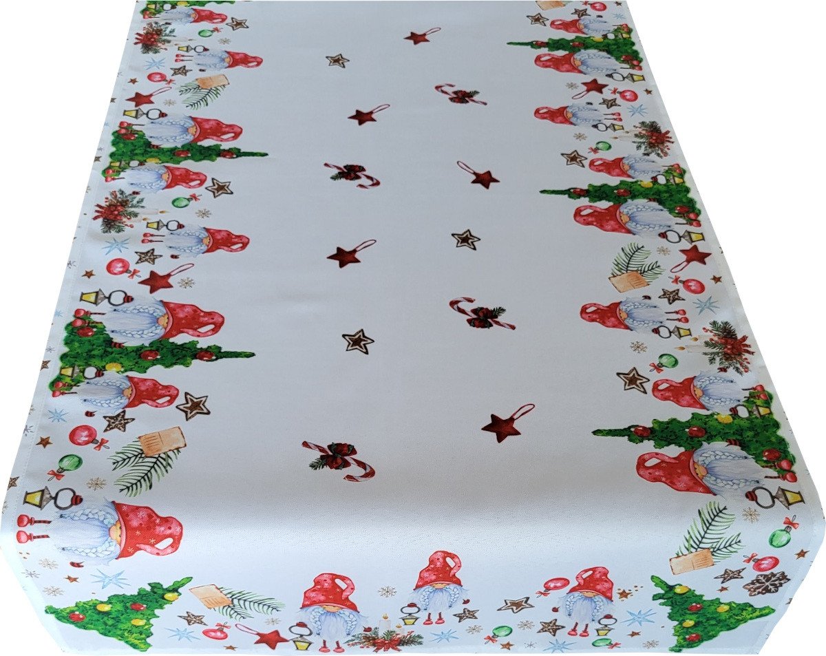 Vánoční ubrus - běhoun na stůl CHRISTMAS HELLO 40x180 cm Mybesthome