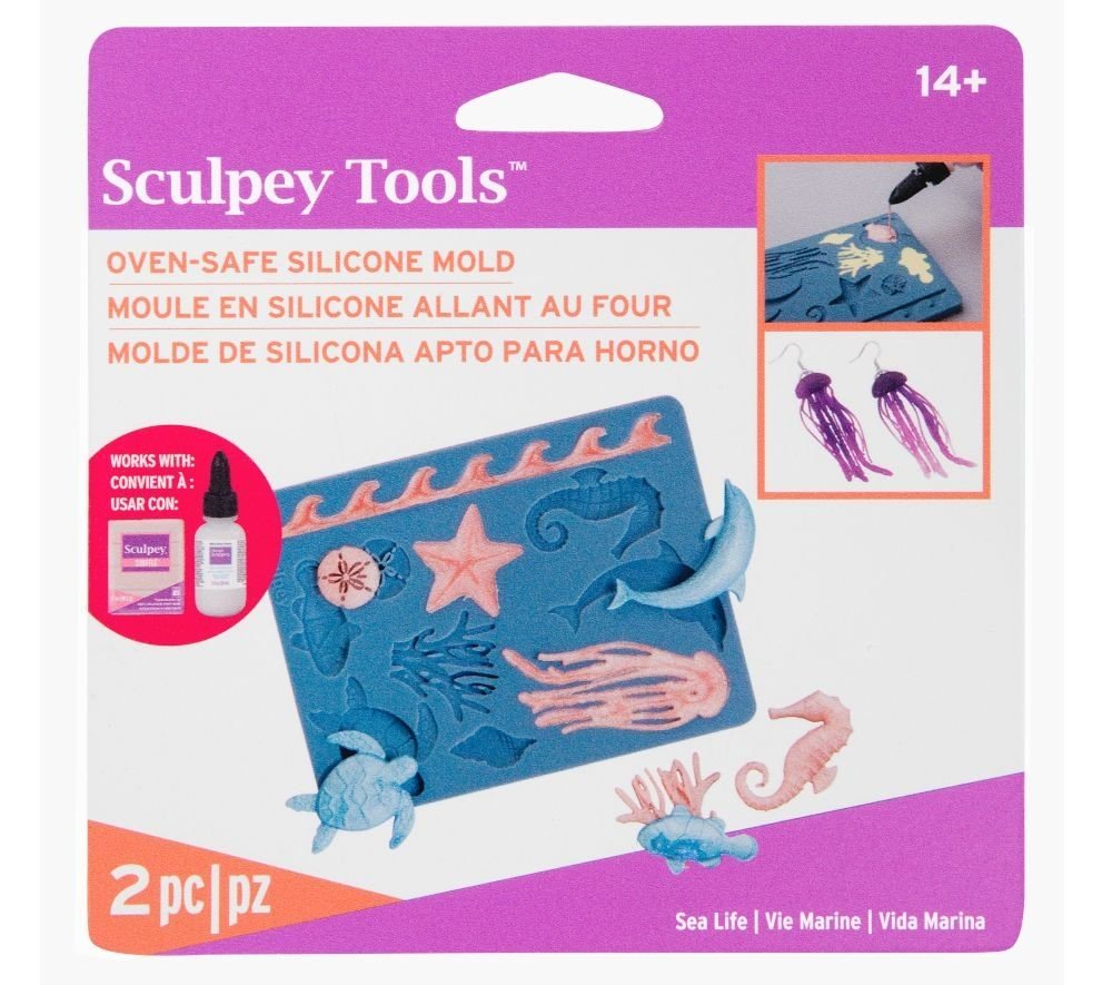 Sculpey silikonová forma Mořský život - 1 ks