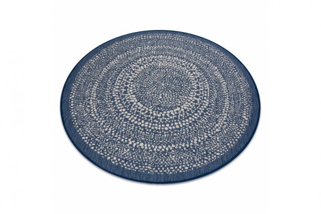 Koberec kruh SIZAL FLAT 48834591 modrý