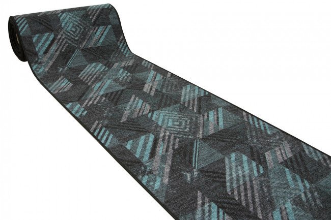 Protiskluzový běhoun Logos 22 tyrkysový/grafitový