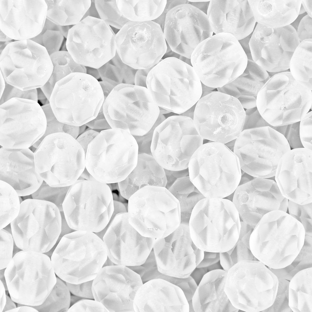 Broušené korálky 6mm Matte Crystal - 150 ks