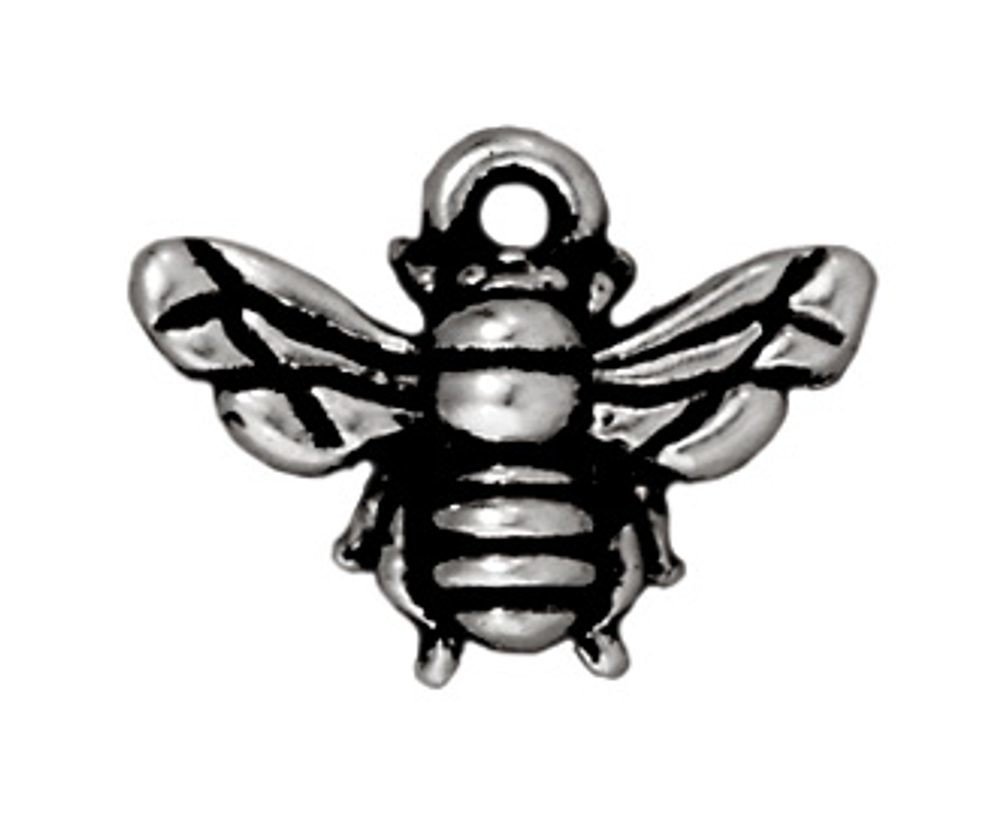 TierraCast přívěsek Honeybee starostříbrný - 1 ks