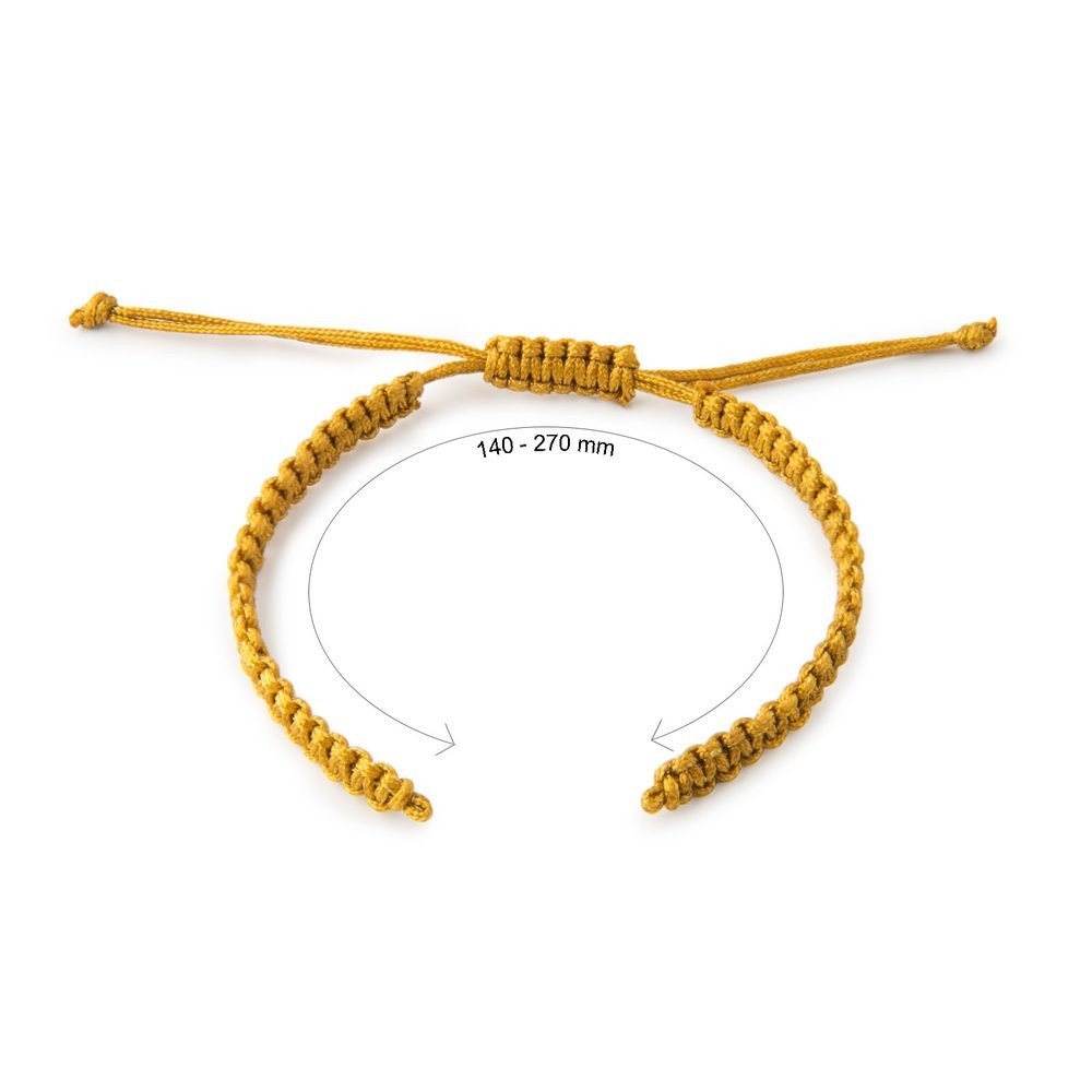 Nylonový základ na Shamballa náramky 145mm zlatý - 1 ks