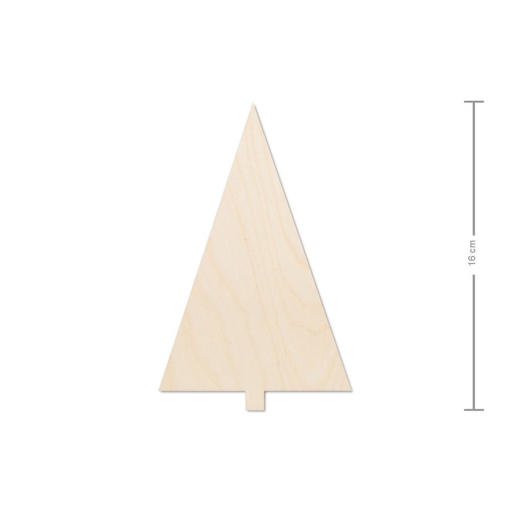 Dřevěný výřez stromek rovný 16cm - 1 ks